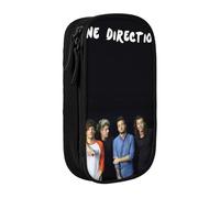 YINGD ONE Direction Pencil Case for Retro Style Lovers - Vintage Print Oxford Fabric with Brass Zipper (Gift Box)