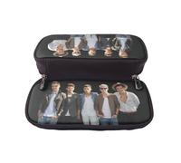YINGD ONE Direction Pencil Case PU Leather Multi-Pocket Bag for Pens Pencils Makeup & Small Accessories