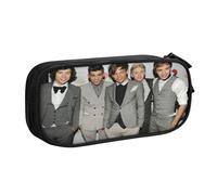 YINGD ONE Direction Pencil Case with Keychain Hook - Portable Oxford Cloth Pouch for Pens, Keys, USB Drives