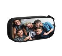 YINGD ONE Direction Pencil Case with Name Label Slot - Personalized ID Tag for School Kids, Campers, Travelers