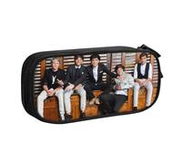 YINGD ONE Direction Pencil Case with Velcro Patch Panel - Customizable Emblem Design for Schools, Teams, Events