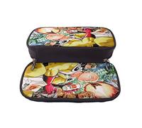 YINGD One Punch Man Pencil Case Stationery Pouch Children Students Unisex PU Leather Stain Resistant Durable Large Capacity A145