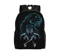 YINGD Panther Versatile School Bag Washable Casual Student Backpack for Boy Girl Large Capacity Lightweight Oxford Zipper Computer Bags Unisex-HXN3999