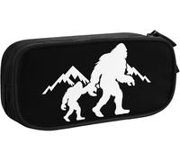 YINGD Pencil Box Bigfoot Dog Walk Dachshund Sasquatch Large Capacity Pencil Pen Box