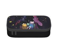 YINGD Pencil Case Adventure Time Anime Stationery Bag Pen Holder Large Capacity for Students Cute Simple Cosmetic Pouch School Unisex Goods Charact
