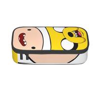 YINGD Pencil case Adventure Time Jake 1 Anime Stationery Bag Pen Holder Large Capacity Student Use Cute Simple Cosmetic Pouch Unisex er108tt