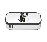 YINGD Pencil Case Black and White Cat Pattern Dog Pattern Planet Anime Stationery Bag Pen PouchLarge Capacity Cute Simple School Unisex Iu89