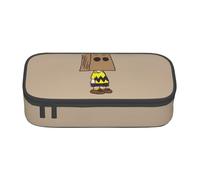 YINGD Pencil case Charlie Brown Anime Stationery Bag Pen Holder Large Capacity Student use Cute Simple Makeup Pouch School School Unisex Goods Char