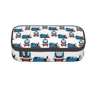 YINGD Pencil case Cute Locomotive Thomas The Tank Engine Thomas The Tank Engine Anime Stationery Bag Pen Holder Large Capacity Student Use Cute Simple Cosmetic Pouch Unisex qq1