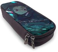 YINGD Pencil Case, Demon Slayer's Blade Winding Two Child Demon Large Capacity Pen Case Bag Pouch Holder Stationery Desk Organizer with Zipper for School &