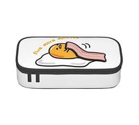 YINGD Pencil Case Gudetama Anime Stationery Bag Pen Holder Large Capacity Student Use Cute Simple Cosmetic Pouch Unisex t73