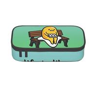YINGD Pencil case Gudetama Anime Stationery Bag Pen Holder Large Capacity Student use Cute Simple Makeup Pouch School School Unisex Goods Character