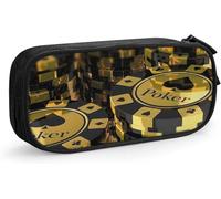 YINGD Pencil Case Poker, Big Capacity Large Pouch Pen Holder School Supplies Stationery Storage Organizer Gift for Middle High School Office Student Girl