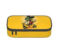 YINGD Pencil case Rat Fink Anime Stationery Bag Pen Holder Large Capacity Student Use Cute Simple Cosmetic Pouch Unisex dd38b