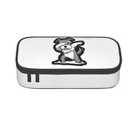 YINGD Pencil Case Schnauzer Dog Pattern Anime Stationery Bag Pen PouchLarge Capacity Cute Simple School Unisex Iu75