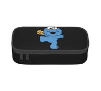 YINGD Pencil case Sesame Street Anime Stationery Bag Pen Holder Large Capacity Student Use Cute Simple Cosmetic Pouch Unisex j32