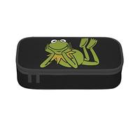 YINGD Pencil case Sesame Street Kermit Anime Stationery Bag Pen Holder Large Capacity Student Use Cute Simple Cosmetic Pouch Unisex j166