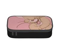 YINGD Pencil Case Tom and Jerry Anime Stationery Bag Pen Holder Large Capacity Student Use Cute Simple Cosmetic Pouch Unisex r63