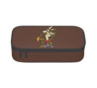 YINGD Pencil Case Wile E. Coyote and Road V Runner Anime Stationery Bag Pen PouchLarge Capacity Cute Simple School Unisex Iu99