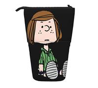 YINGD Peppermint Patty Snoopy 2 Pencil Case Expandable Peanuts Organizer Bags Retractable Pen Case Cute Large Capacity Boy Girl Stationery Pouch Lightweight for School Office c