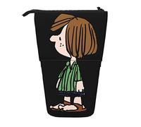YINGD Peppermint Patty Snoopy Pencil Case Expandable Peanuts Pencil Case Retractable Cute Large Capacity Stationery Stand Lightweight for Students xz11