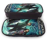YINGD Percy Jackson Leather Pencil Case Pencil Case Stationery Bag Office Portable Storage Box Cosmetic Box Folder bd