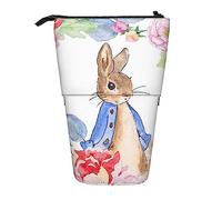 YINGD Peter Rabbit Pencil Case Expandable Peanuts Organizer Bags Retractable Cute Large Capacity Boy Girl Stationery Pouch Lightweight for School Office SH103