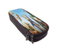 YINGD Peter Rabbit Pencil Case Slim PU Leather Pouch for Compact Storage
