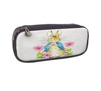 YINGD Peter Rabbit Pencil Case Soft Leather Stationery Holder for School Kids Adults Gift Idea