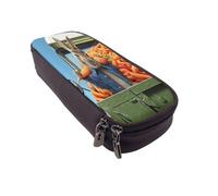 YINGD Peter Rabbit Pencil Case Waterproof PU Leather Pen Organizer for Artists & Students