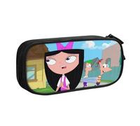 YINGD Phineas and Ferb Pencil Case for Emergency Kits - Durable Zipper Bag for First Aid, Pens, Flashlights (Portable)