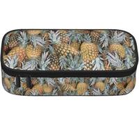 YINGD Pineapple Paradise Print Pencil Case Large Capacity Pencil Bag, Portable Pencil Pouch for Boys Girls Adults and Office, cm x .cm x cm