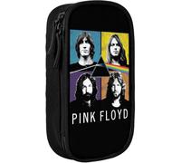 YINGD Pink Rainbow Floyd Pencil Case Bag Storage Pouch Simple Stationery Bag Holder for Middle High School Office College Student