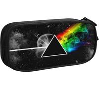 YINGD Pink Rainbow Floyd Pencil Case Bag Storage Pouch Simple Stationery Bag Holder for Middle High School Office College Student