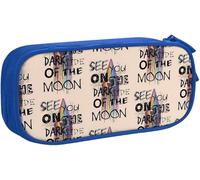 YINGD Pink Rainbow Floyd Pencil Case Organizer Large Capacity with Compartments Pen Bag Multifunction Makeup Bag for Women