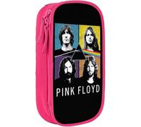 YINGD Pink Rainbow Floyd Pencil Case Organizer Large Capacity with Compartments Pen Bag Multifunction Makeup Bag for Women