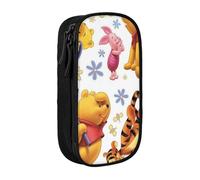 YINGD Pooh Bear (21) Pencilcase Large Capacity Pencil Case Double Zipper Stationery Bag with Compartments for Boy Girl-PODF1216