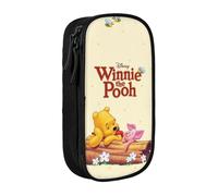 YINGD Pooh Bear (45) Pencilcase Large Capacity Pencil Case Double Zipper Stationery Bag with Compartments for Boy Girl-PODF1144
