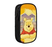 YINGD Pooh Bear (52) Pencilcase Large Capacity Pencil Case Double Zipper Stationery Bag with Compartments for Boy Girl-PODF1129