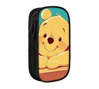 YINGD Pooh Bear (95) Pencilcase Large Capacity Pencil Case Double Zipper Stationery Bag with Compartments for Boy Girl-PODF1003