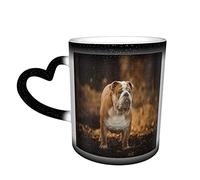YINGD Pug Color Changing Mug in The Sky Ceramic Heat Sensitive Cup Latte Mugs Heat Sensitive Design for Gifts Office Personalized Idea 12 Oz