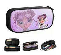 YINGD Rainbow High Lila Doll Pencil Case Cartoon Pen Box Bags Girl Boy Large Storage School Supplies Zipper Pencil Pouch