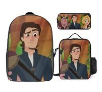 YINGD Rapunzel's Tangled Adventure Backpack Academic Prodigy Set High Performance School Three Piece Combo