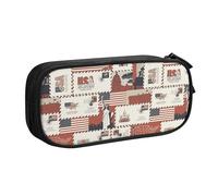 YINGD Ravens Norse Mythology Viking Pencil Case,Large Capacity Pencil Bag Compartments Pencil Pouch Holder Desk Organizer Stationery Case for School&Office