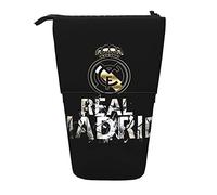 YINGD Real Madrid FC Pencil Case Expandable Peanuts Pencil Case Retractable Pen Case Cute Large Capacity Boy Girl Stationery Pouch Lightweight for School Office xz72