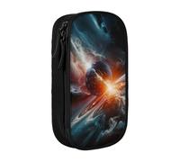 YINGD Rebels of The Cosmos Pencil Case for Minimalist Users - Slim Profile with 2 Zipper Pockets & Pen Loops (Water-Resistant)