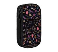 YINGD Rebels of The Cosmos Pencil Case with 3 Mesh Dividers - Portable Zipper Bag for Stationery, Jewelry, Earphones (Polyester)