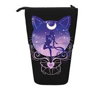 YINGD Sailor Moon Pencil Case Expandable Peanuts Organizer Bags Retractable Cute Large Capacity Boy Girl Stationery Pouch Lightweight for School Office cv31