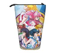 YINGD Sailor Moon Pencil Case Expandable Peanuts Organizer Bags Retractable Cute Large Capacity Boy Girl Stationery Pouch Lightweight for School Office JI15