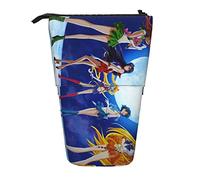 YINGD Sailor Moon Pencil Case Expandable Peanuts Organizer Bags Retractable Cute Large Capacity Boy Girl Stationery Pouch Lightweight for School Office JI21